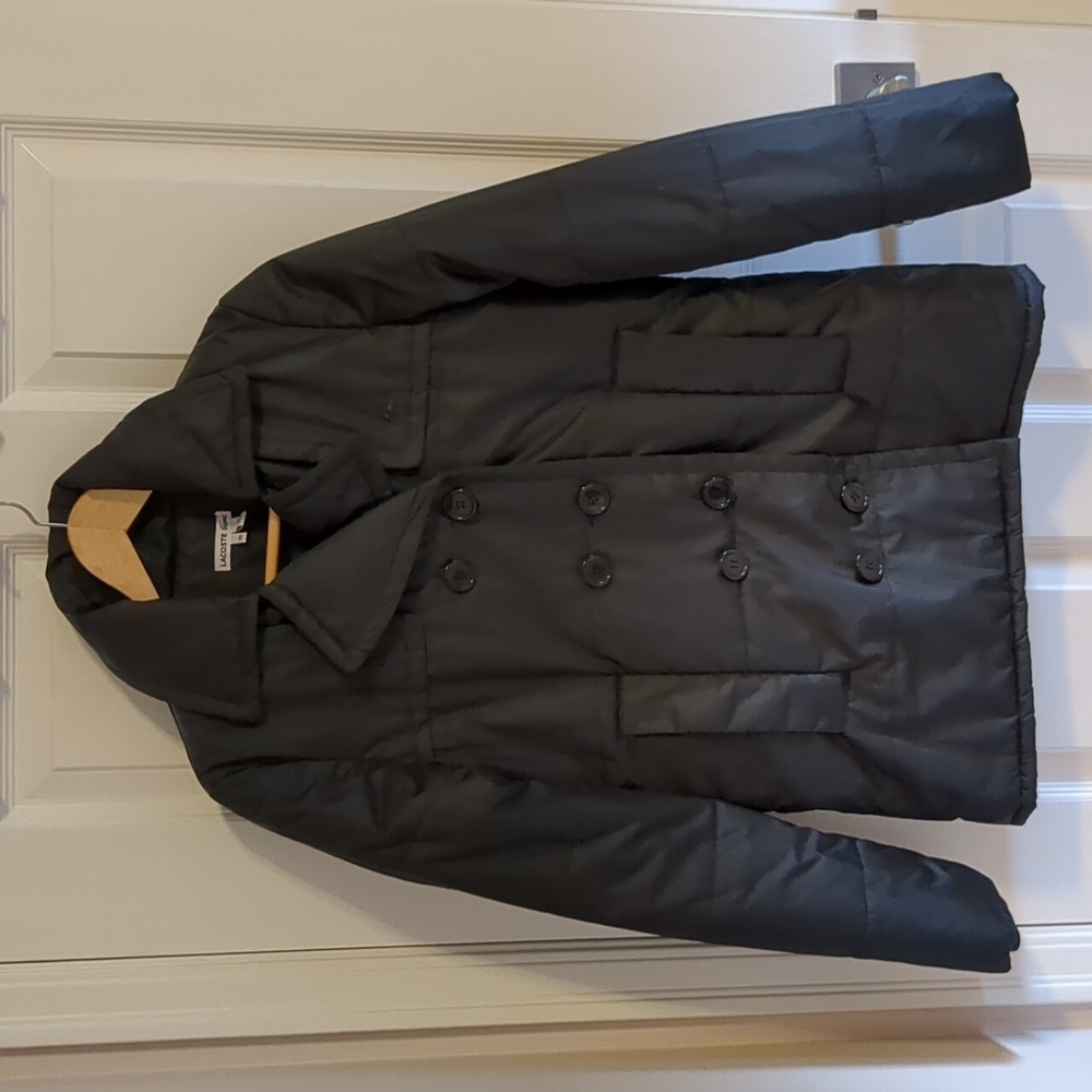 Lacoste Devanlay Double breasted fleece lined jacket
